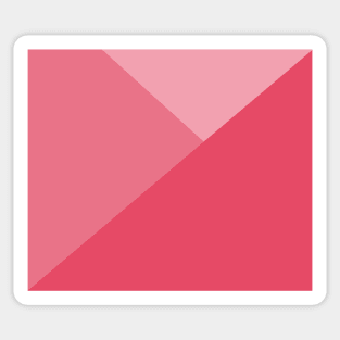 Three Shades of Pink - Abstract and Minimal Sticker